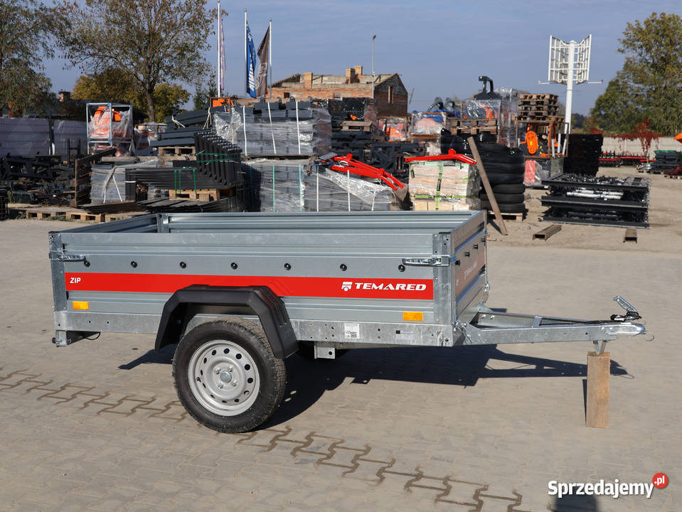 Przyczepka samochodowa 201x107 DMC 750 spawana Burtowe i plandeki pomorskie