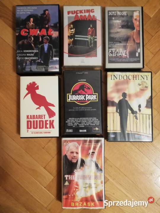 Kasety VHS 7 sztuk Tanio Warszawa