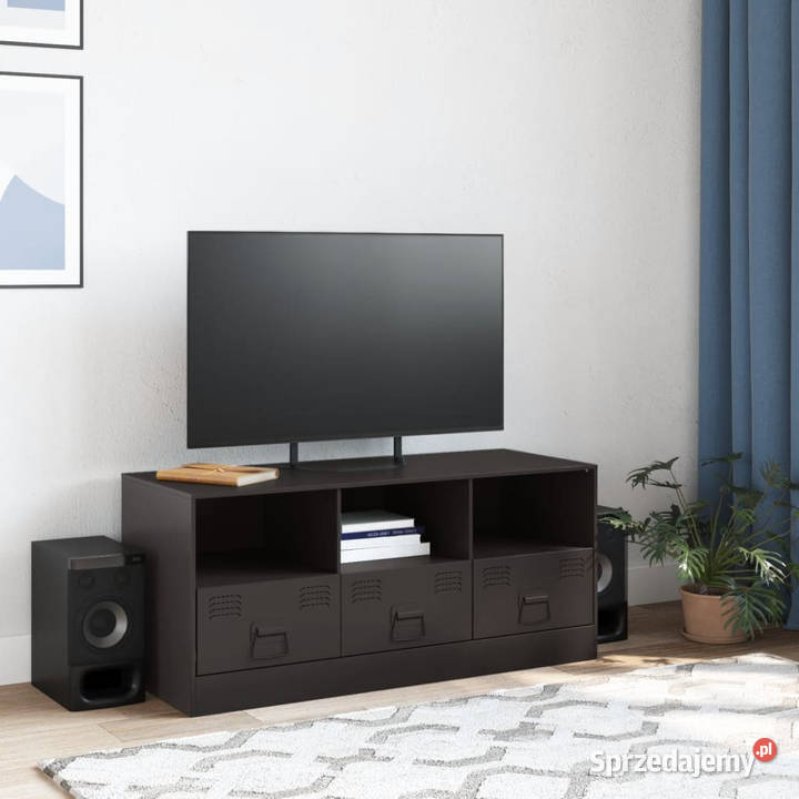Szafka pod telewizor czarna 99x39x44 stalowa mazowieckie Warszawa