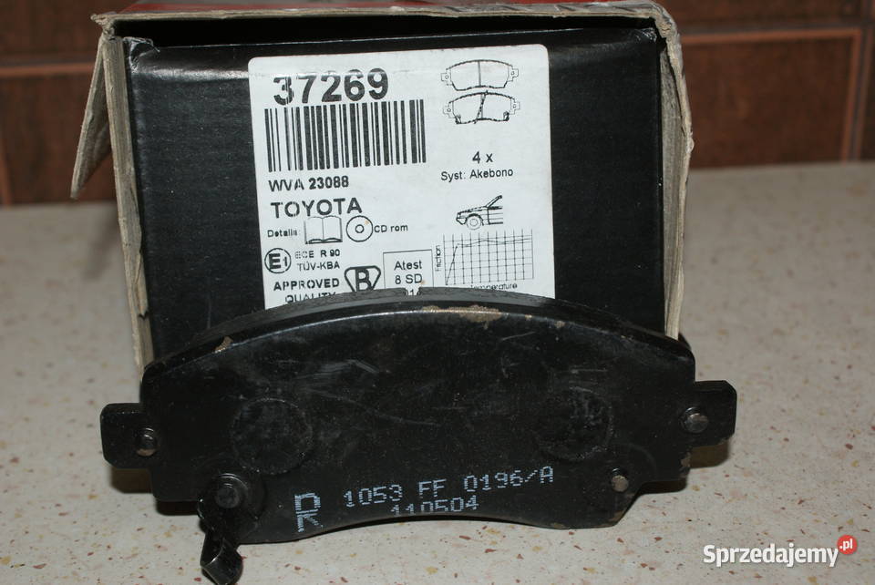 37269 ABS KLOCKI HAMULC TOYOTA COROLLA 9702 mazowieckie Białobrzegi