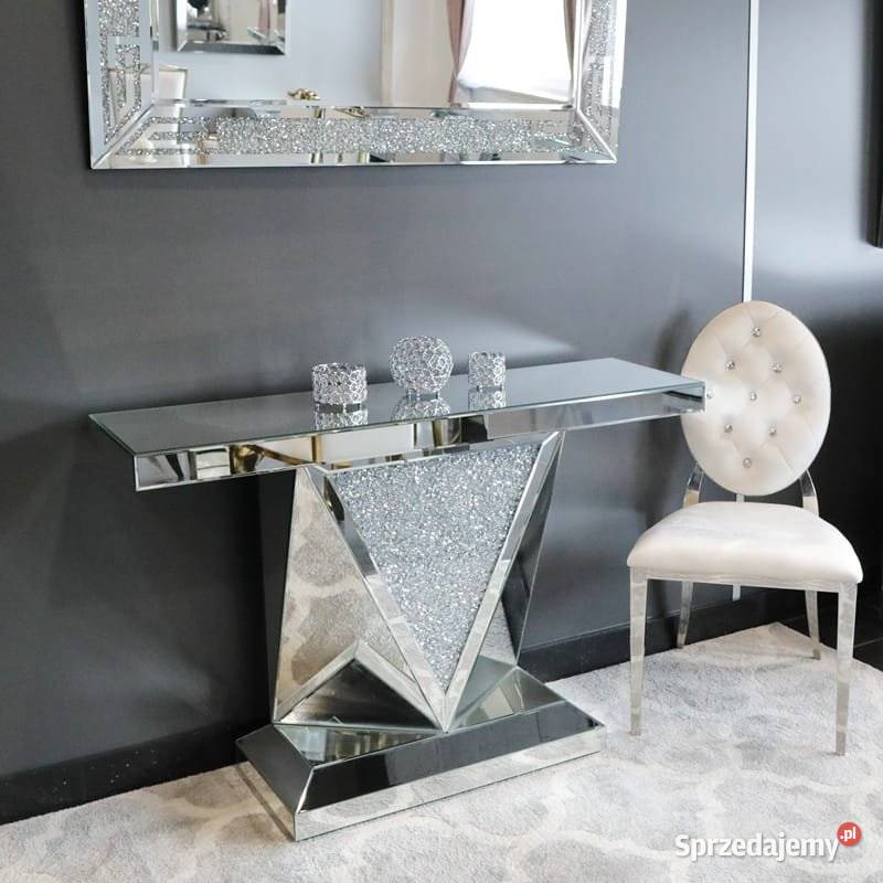 KONSOLA GLAMOUR TOALETKA SZKLANA F0544 90X30X75 Warszawa