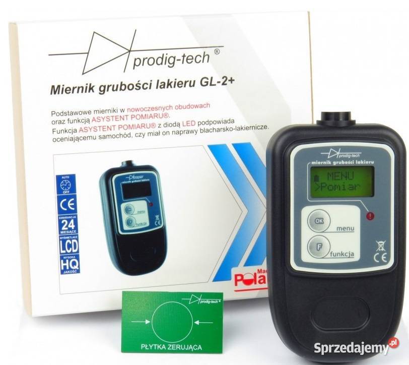 Miernik lakieru grubość powłoki auta tester