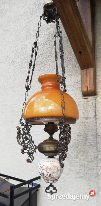 Lampa wisząca stylowa naftowa retro zabytkowa mazowieckie Garwolin