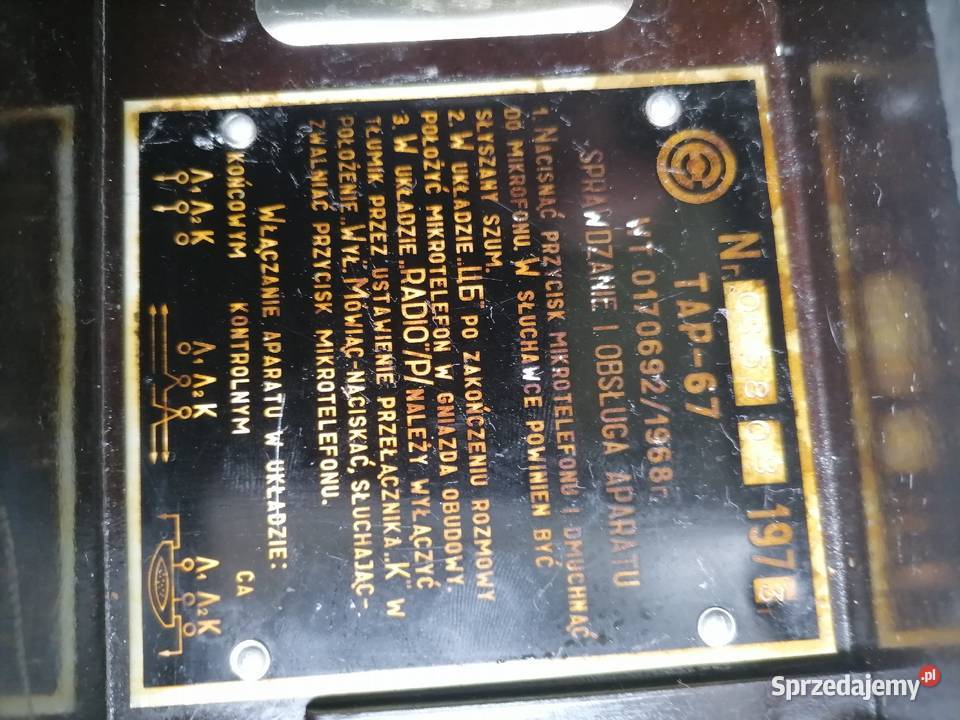 Stary telefon połowy z lat 70 tych Kraków