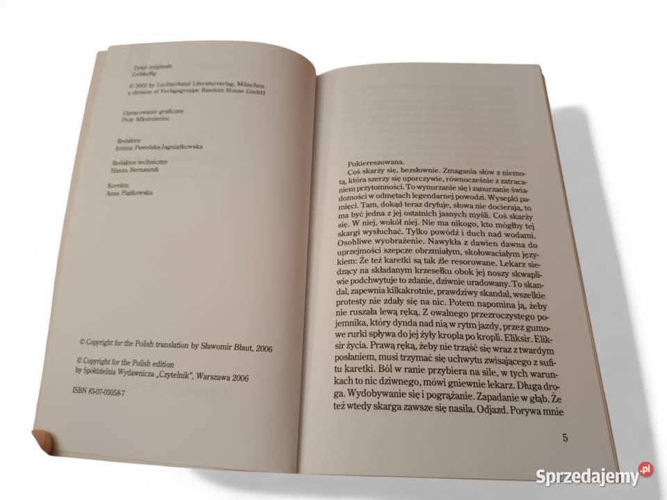 Christa Wolf Aż do trzewi wyd Czytelnik Rok wydania 2006