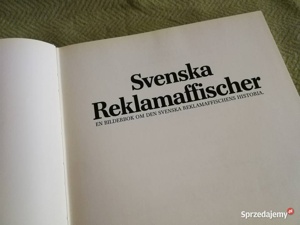 Album Szwedzki Plakat Reklamowy SVENSKA zachodniopomorskie sprzedam