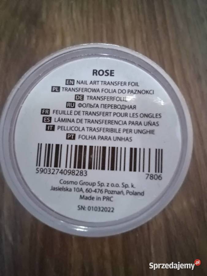 Folia transferowa do paznokci różowa NeoNail Dla kobiet Rzeszów sprzedam