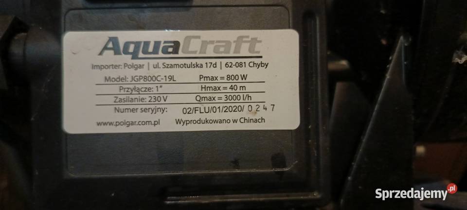 Pompa hydroforowa Warszawa sprzedam