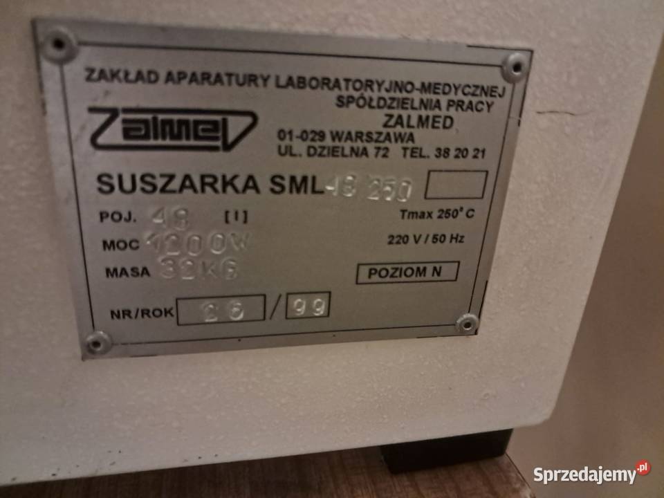 Suszarka Laboratoryjna SML Opole