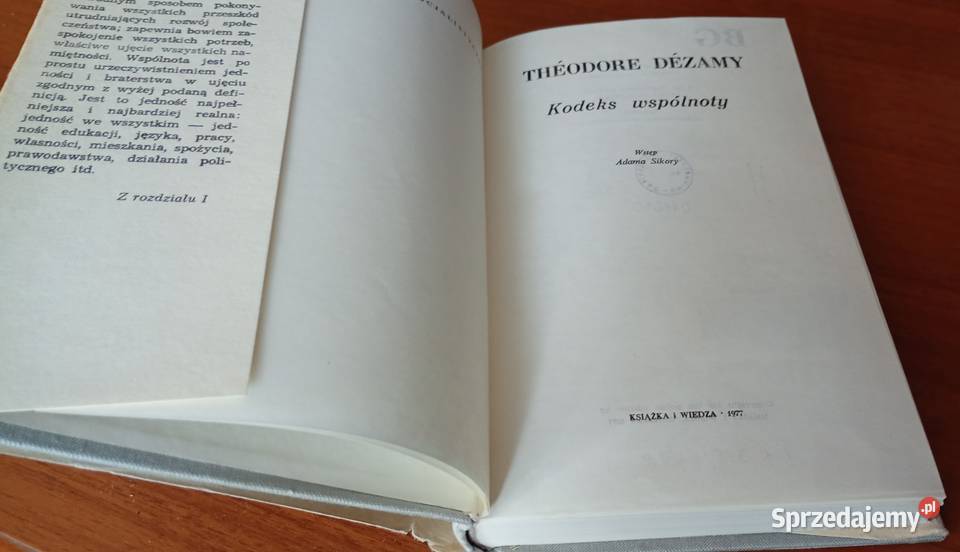Kodeks wspólnoty Thodore Dzamy twarda z obwolutą pomorskie sprzedam