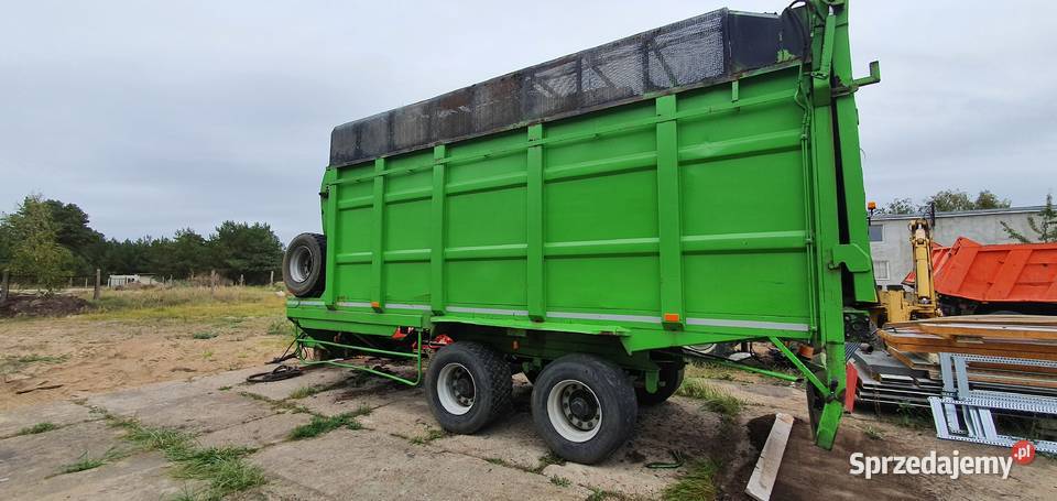 Przyczepa rolnicza objętościowa ruchoma podłoga nieuszkodzony Borne Sulinowo