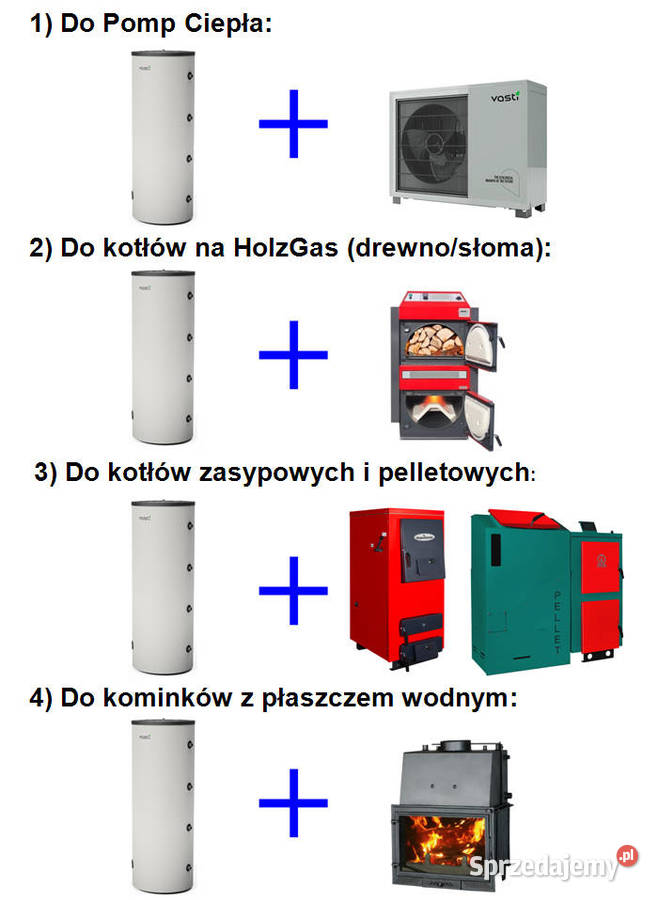 Bufor Ciepła VASTI 1000 L z stali nierdzewnej