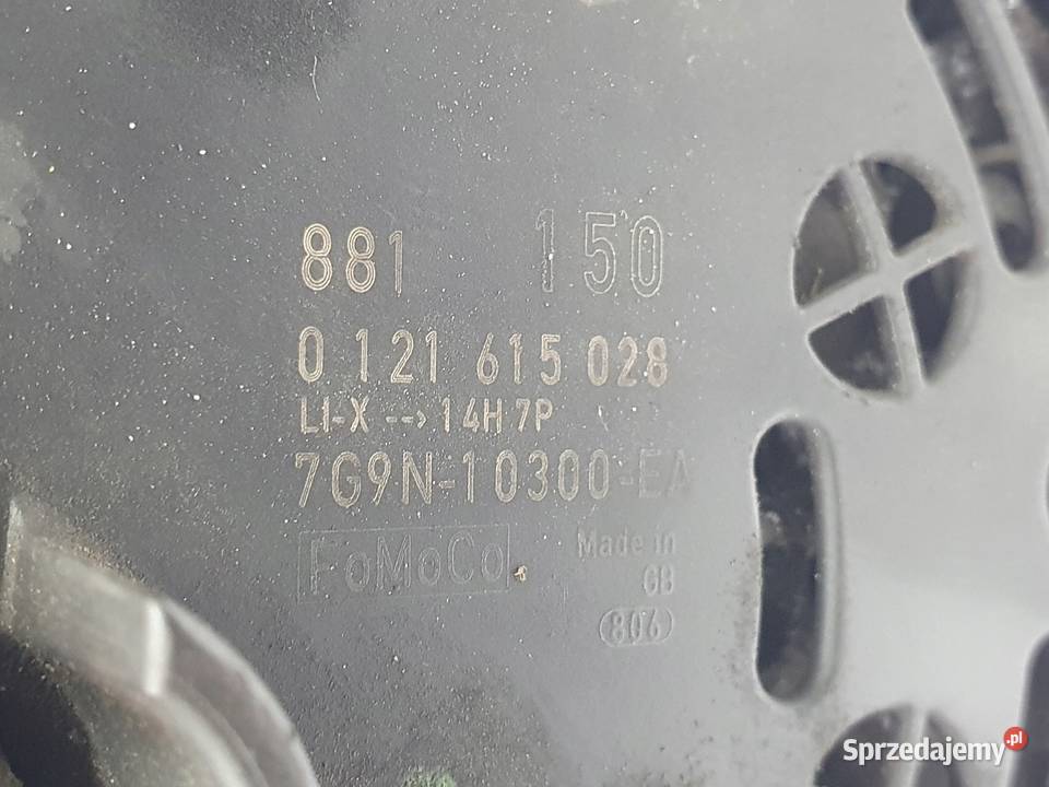 ALTERNATOR Ford Mondeo IV 20 TDCI 0121615028 Układ elektryczny silnika