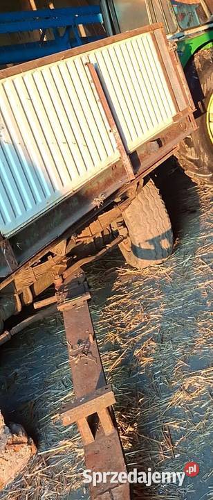 Przyczepa samoróbka rozrzutnik 2 osiowy same
