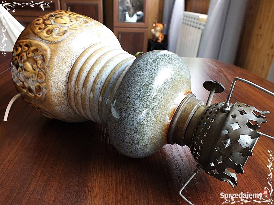Stara lampa Mysłakowice Polam G10 Oprawa PRL lat Żary