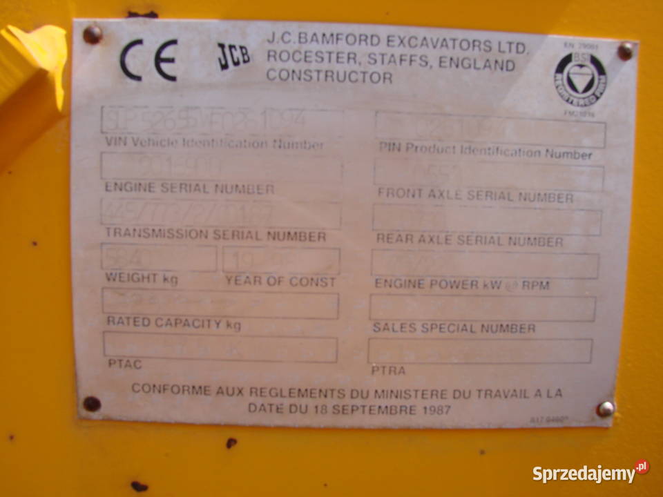 Ładowarka teleskopowa JCB 526 s małopolskie Jordanów sprzedam
