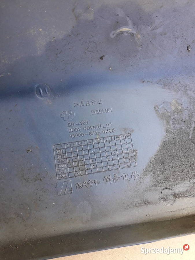 DAELIM OTELLO OSLONA OWIEWKA BOCZNA LEWA PLASTIK Elementy nadwozia Sokolniki