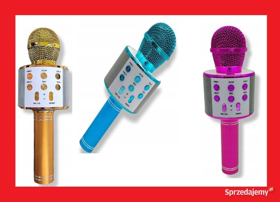 MIKROFON KARAOKE DZIECI BEZPRZEWODOWY GŁOŚNIK Pozostałe