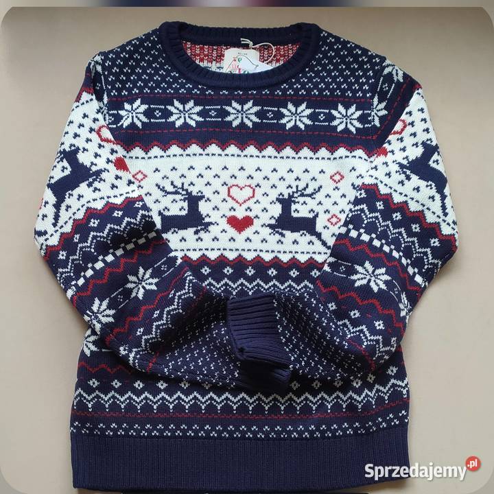 Sweter zimowy 36 S wzory norweskie zachodniopomorskie Koszalin