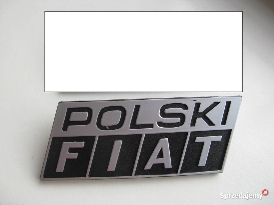Emblemat logo znaczek POLSKI FIAT NOWY ORYGINAŁ Dąbrowa Górnicza