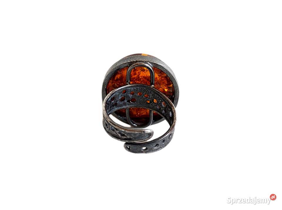 7436 Efektowny z Bursztynem w Oksydzie sprzedam
