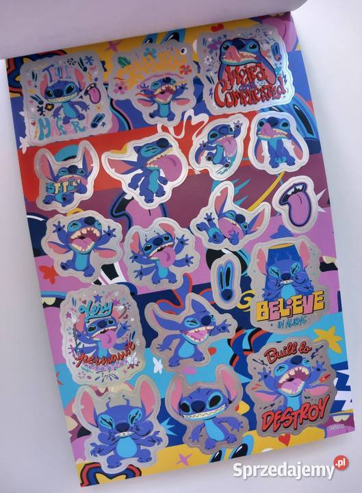 Naklejki Stitch 105 sztuk sprzedam