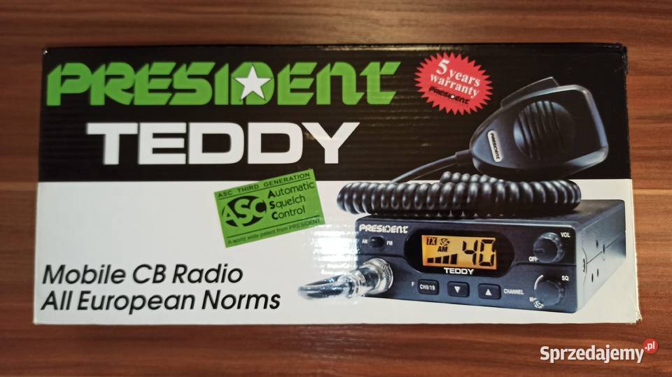 CB radio President Teddy ASC nowe nigdy President Piotrków Trybunalski