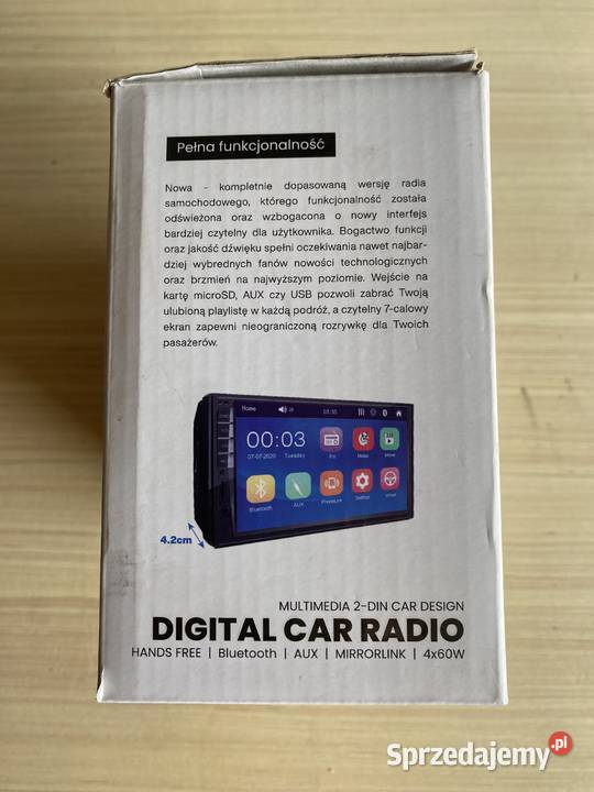 Radio samochodowe VORDON HT800 Jersey Bluetooth osobowe śląskie Wodzisław Śląski