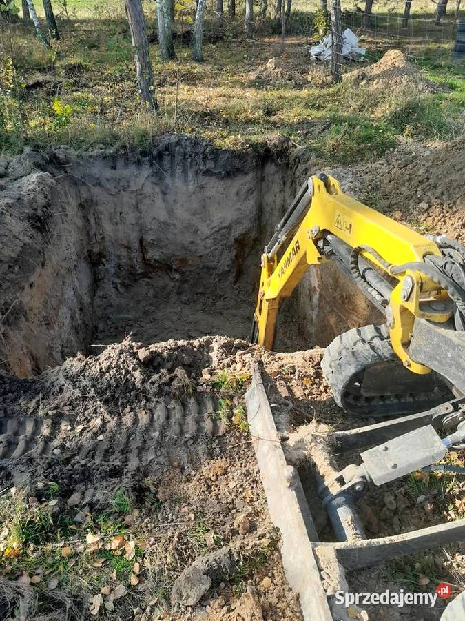 Usługi Minikoparka przylacze wody kanalizacji