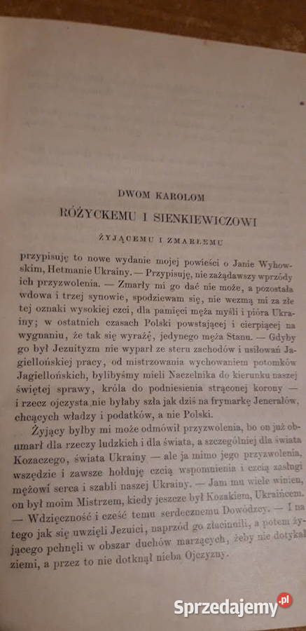 Hetman Ukrainy M Czajkowski Lipsk 1900 Iwno