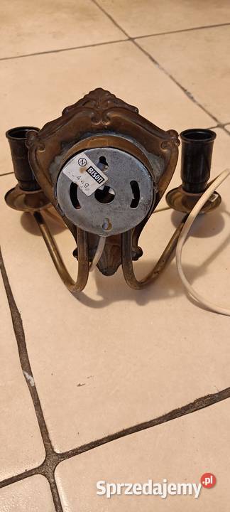 Kinkiet Lampa PRL Złotniki Kujawskie