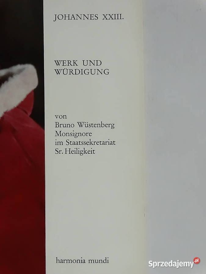 Unikatowy Winyl LP Papież Jan XXIII Werk und