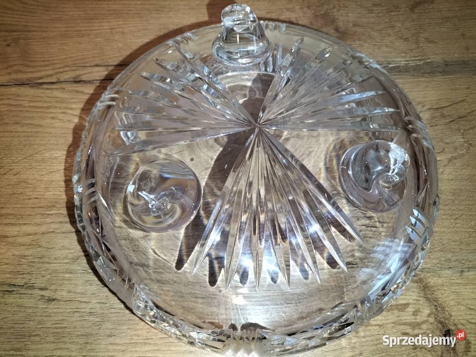PIĘKNY ORGINAŁ ZABYTKOWA MISA Bohemia Crystal Wrocław