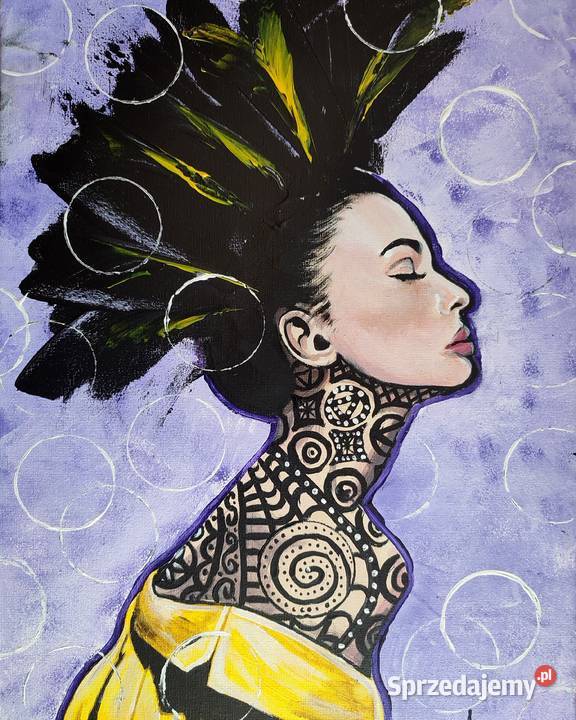 Obraz ręcznie malowany pt Tattoo Płock sprzedam