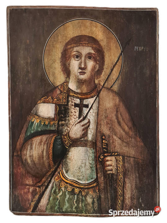 Ikona Święty Jerzy XIX wiek 0346 Warszawa