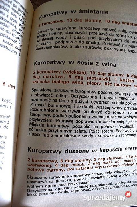Potrawy z drobiu i dzikiego ptactwa1973 78 kujawsko-pomorskie Chełmno