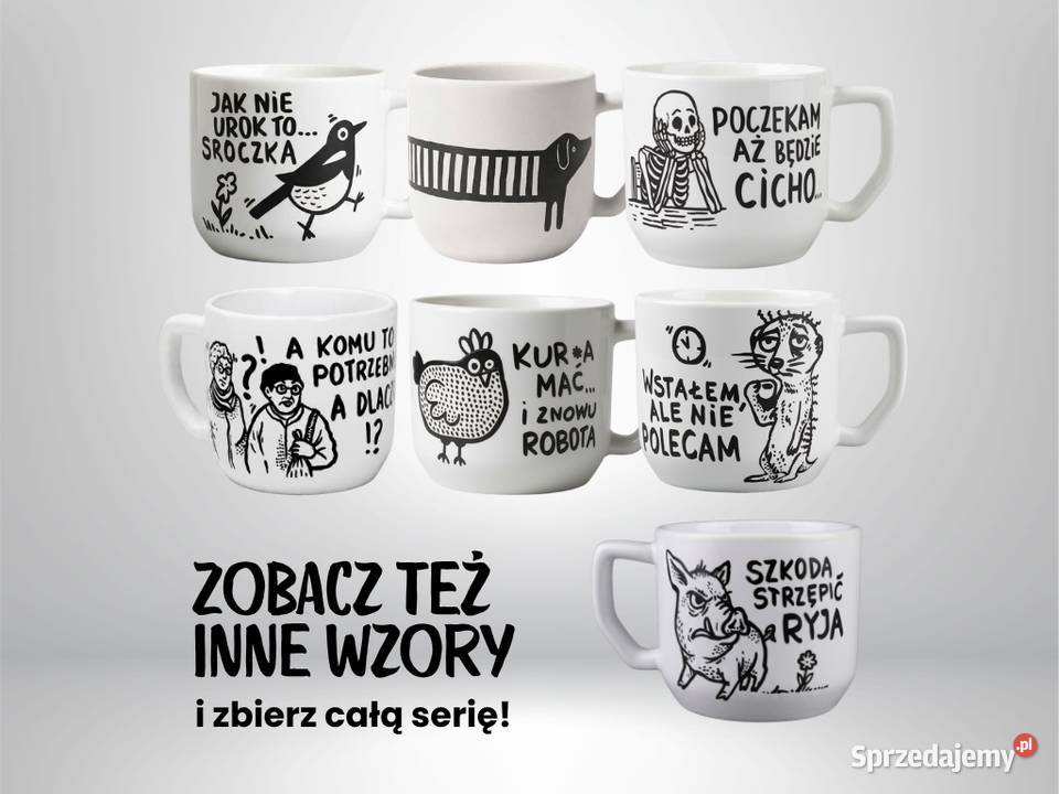 Kubek Ceramiczny Ręcznie Malowany GOŁĄB 300ml dolnośląskie