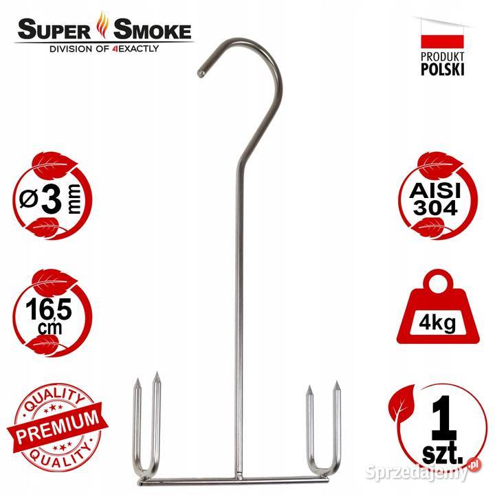 Hak Wędzarniczy Super Smoke do dzwonka ryby 3mm podlaskie sprzedam