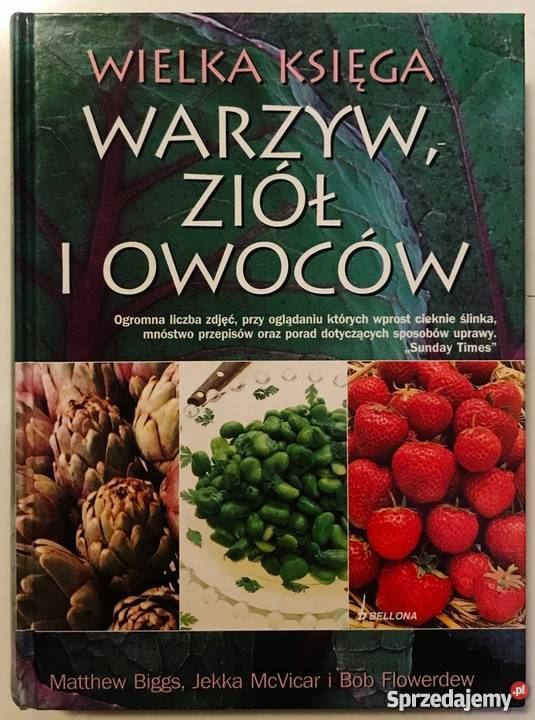 WIELKA KSIĘGA WARZYW ZIÓŁ I OWOCÓW Gorzów Wielkopolski sprzedam