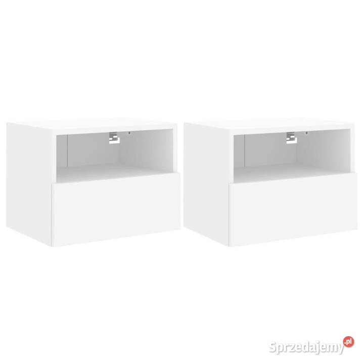 Ścienne szafki TV 2 białe 40x30x30 WM836841 RTV Warszawa sprzedam