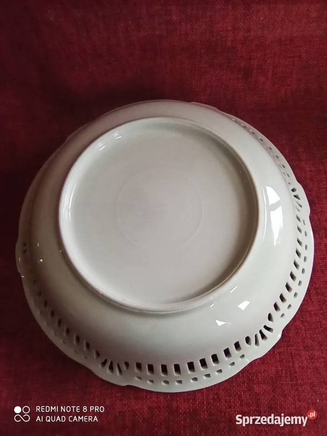 Patera z makami i chabrami misa z ażurem Gdańsk