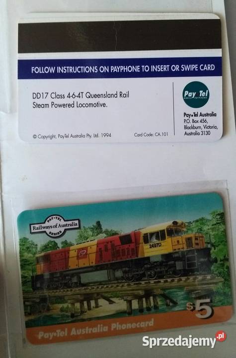 Karty telefoniczne kolekcjonerskie Australia sprzedam