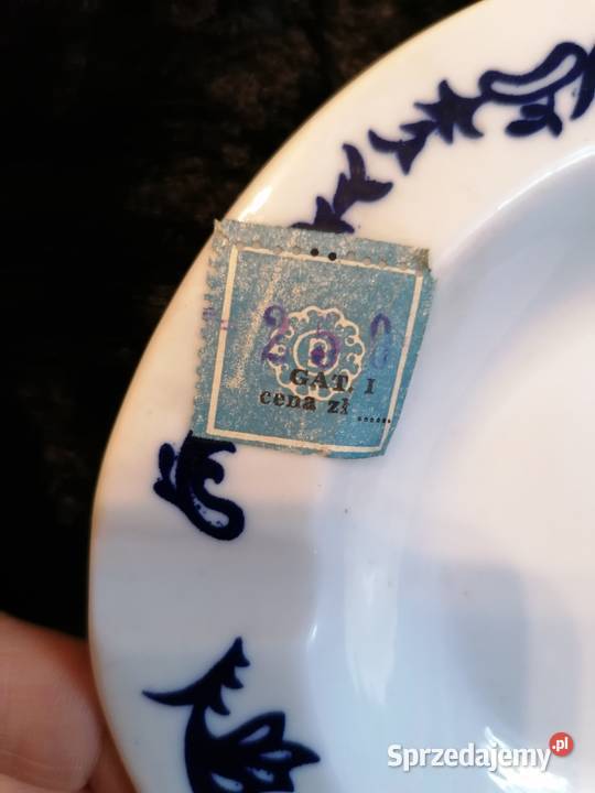 Bogucice porcelanowa popielniczka z oryginalną Sosnowiec