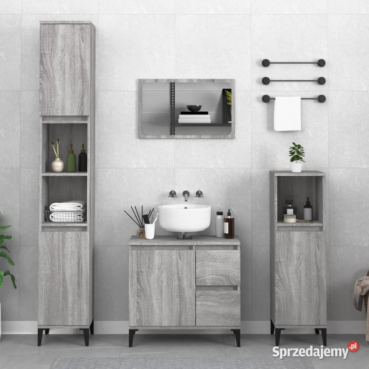 Szafka łazienkowa szary dąb sonoma 65x33x60 Warszawa