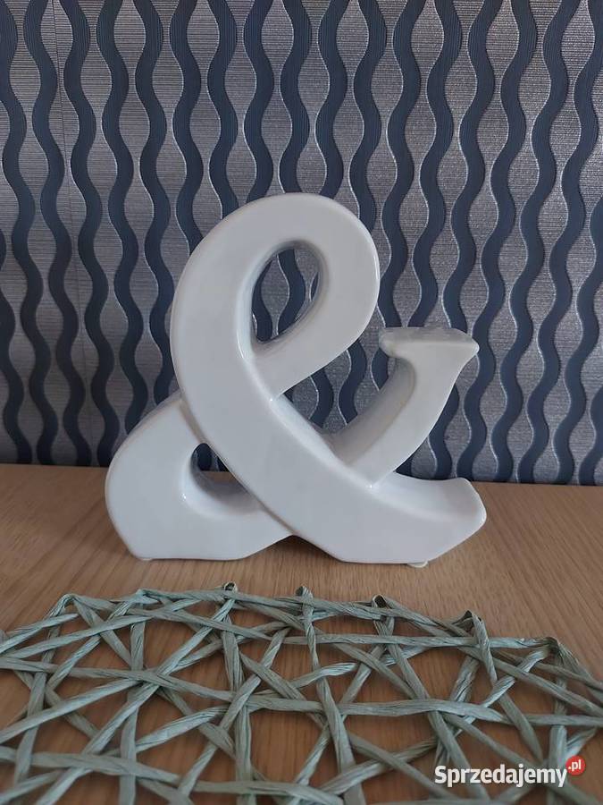 Szklana dekoracja ozdoba litera Olkusz