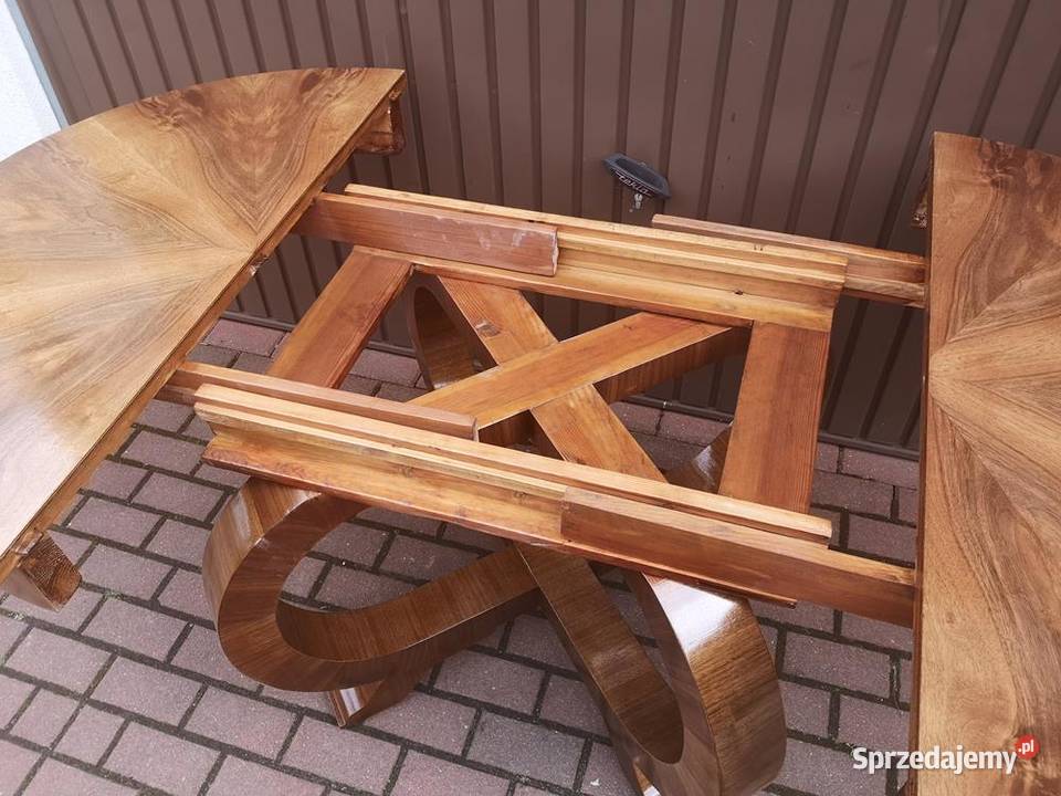 Stół ArtDeco 108 Okrągły Orzech Unikat Antyk Swarzędz sprzedam