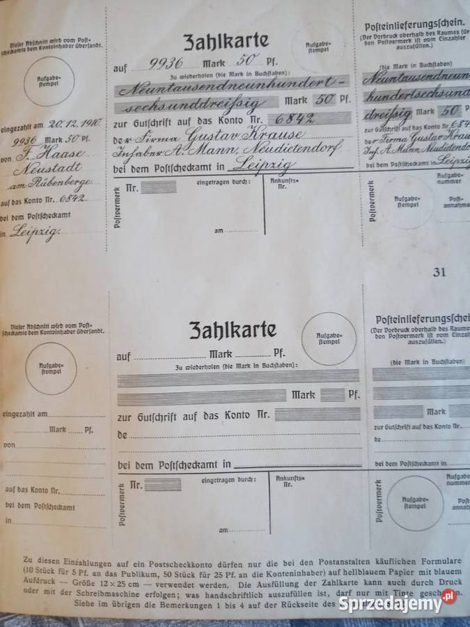 Niemiecka broszura pocztowa 1911 Szczecinek