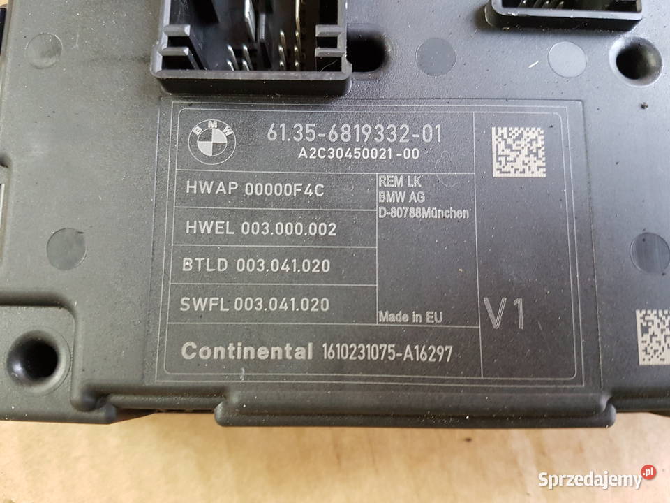BMW 1 120 F20 LIFT moduł sterownik REM komputer Układ elektryczny Legnica