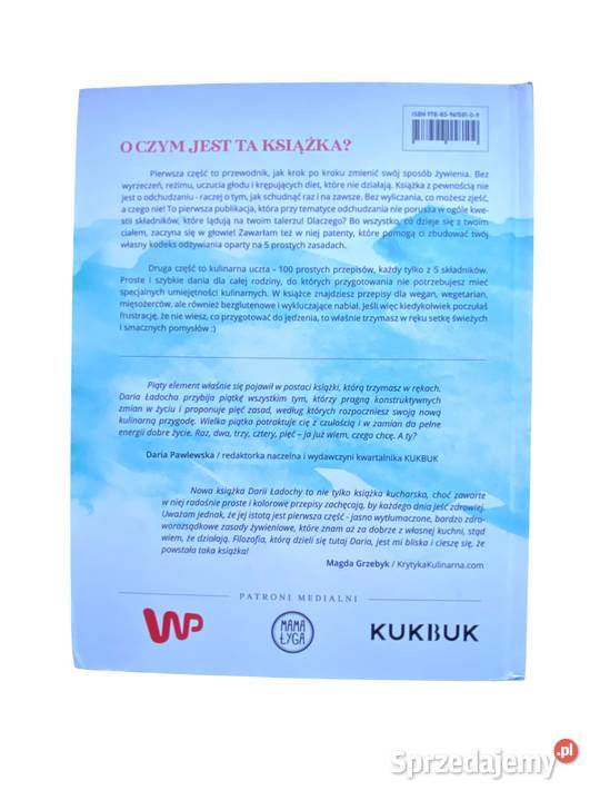 5 Składników Zdrowia Daria Ładocha 100 prostych Poradniki, albumy i reportaże Warszawa