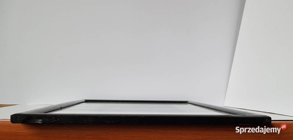 Stara sygnowana grafika Brzozy Dąbrowa Górnicza